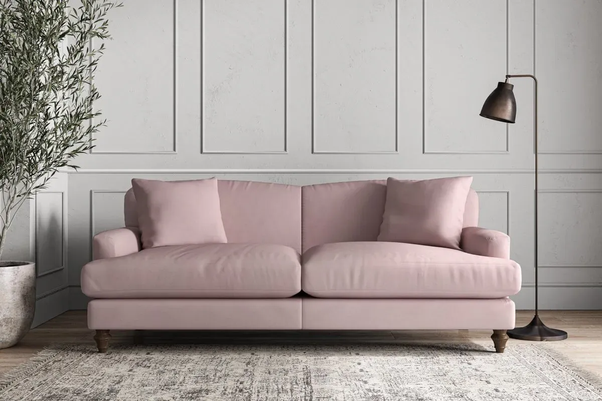Deni Large Sofa - Lavender, Recycled Cotton