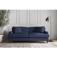 Deni Large Sofa - Navy, Recycled Cotton