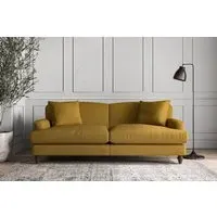Deni Large Sofa - Ochre, Recycled Cotton