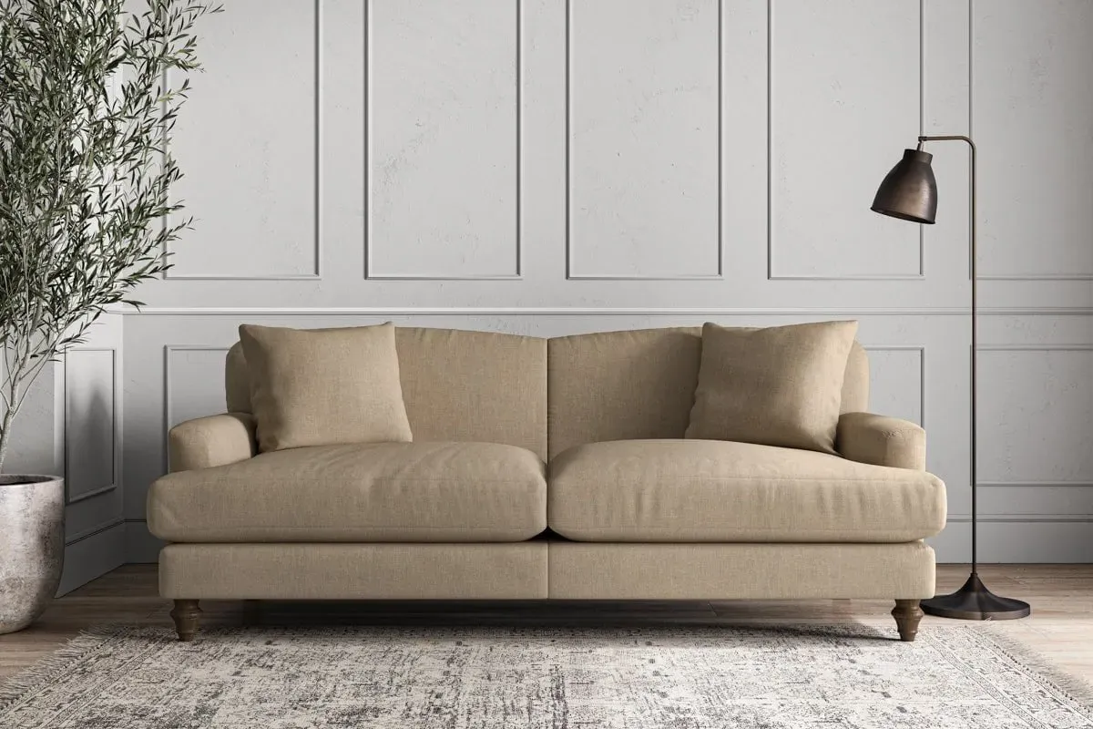 Deni Large Sofa - Pebble, Brera Linen