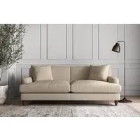 Deni Large Sofa - Stone, Recycled Cotton