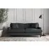 Deni Large Sofa - Thunder, Recycled Cotton