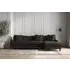 Deni Left Hand Chaise Sofa - Espresso, Linen