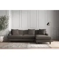 Deni Left Hand Chaise Sofa - Granite, Linen