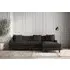 Deni Left Hand Chaise Sofa Large - Espresso, Linen