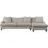 Deni Left Hand Chaise Sofa - Natural, Linen