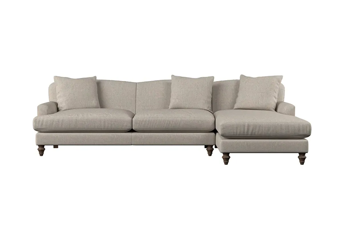 Deni Left Hand Chaise Sofa - Natural, Linen