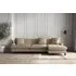 Deni Left Hand Chaise Sofa - Pebble, Linen