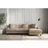 Deni Left Hand Chaise Sofa - Pebble, Linen