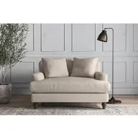 Deni Love Seat - Natural, Recycled Cotton