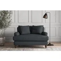 Deni Love Seat - Thunder, Recycled Cotton