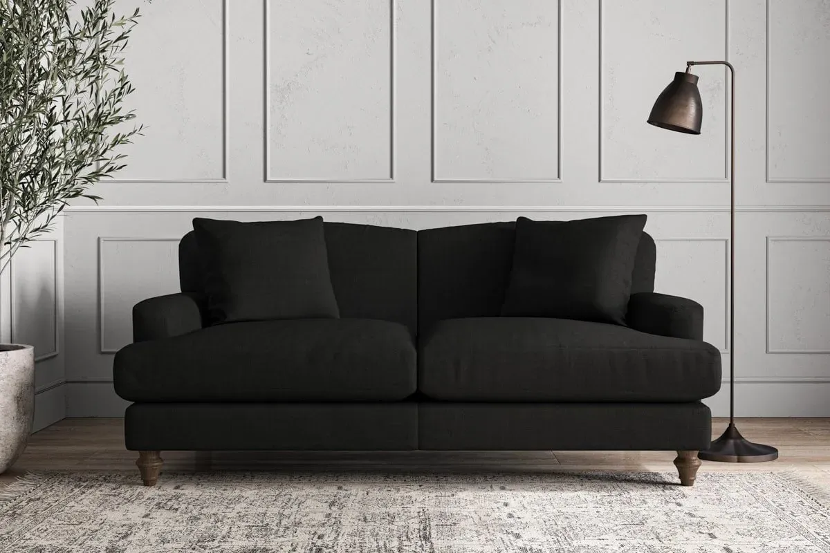 Deni Medium Sofa - Charcoal, Brera Linen