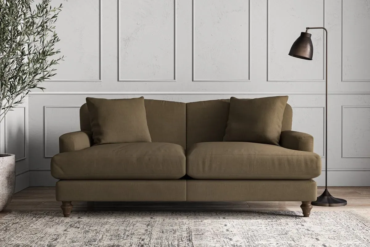 Deni Medium Sofa - Chestnut, Brera Linen