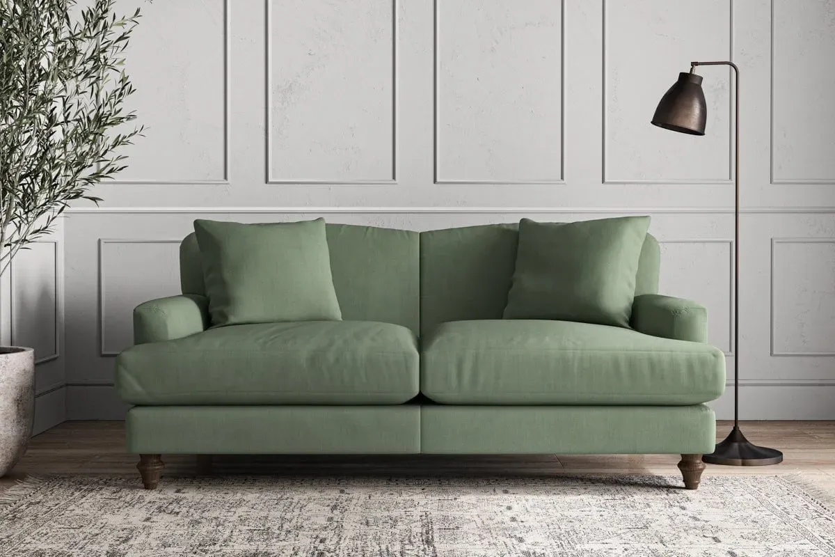 Deni Medium Sofa - Jade, Brera Linen