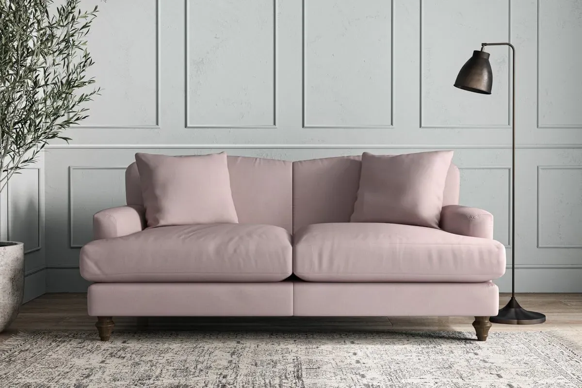 Deni Medium Sofa - Lavender, Recycled Cotton