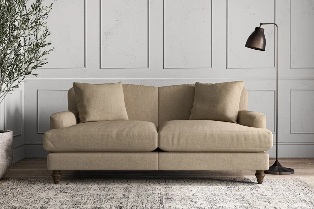 Deni Medium Sofa - Pebble, Brera Linen