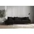 Deni Right Hand Chaise Sofa - Charcoal, Linen