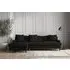Deni Right Hand Chaise Sofa - Charcoal, Linen