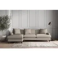 Deni Right Hand Chaise Sofa - Flax, Recycled Cotton