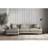Deni Right Hand Chaise Sofa - Flax, Recycled Cotton