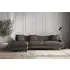 Deni Right Hand Chaise Sofa - Granite, Linen