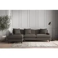 Deni Right Hand Chaise Sofa - Granite, Linen