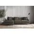 Deni Right Hand Chaise Sofa - Granite, Linen