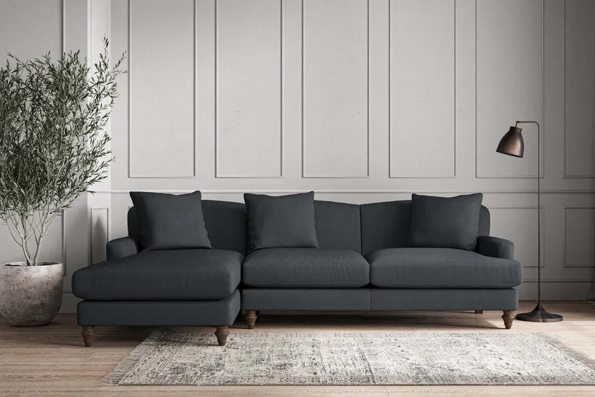 Deni Large Right Hand Chaise Sofa - Mercury, Recycled Cotton product