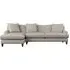 Deni Right Hand Chaise Sofa - Natural, Linen