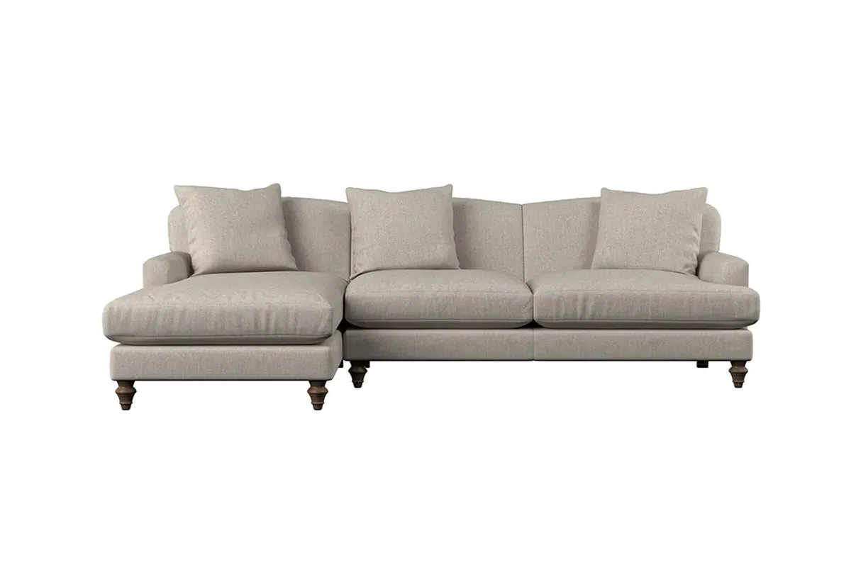 Deni Right Hand Chaise Sofa - Natural, Linen