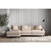 Deni Right Hand Chaise Sofa - Natural, Recycled Cotton