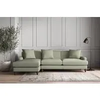 Deni Right Hand Chaise Sofa - Seaspray, Recycled Cotton