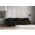 Deni Right Hand Corner Sofa - Charcoal, Linen