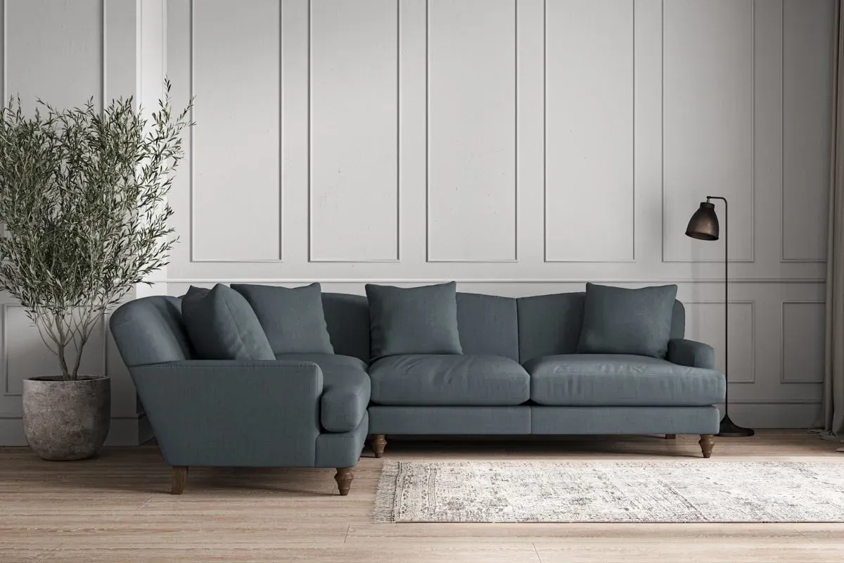 Deni Right Hand Corner Sofa - Dusk, Linen