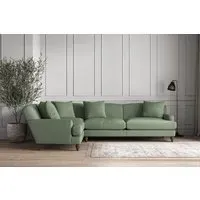 Deni Right Hand Corner Sofa - Jade, Linen