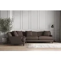 Deni Right Hand Corner Sofa - Mocha, Recycled Cotton