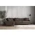 Deni Right Hand Corner Sofa - Mocha, Recycled Cotton