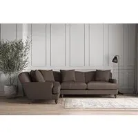 Deni Right Hand Corner Sofa - Mocha, Recycled Cotton