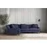 Deni Right Hand Corner Sofa - Navy, Recycled Cotton