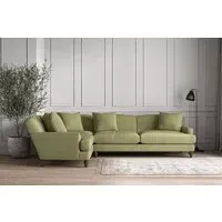 Deni Right Hand Corner Sofa - Sage, Linen
