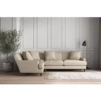 Deni Right Hand Corner Sofa - Stone, Recycled Cotton