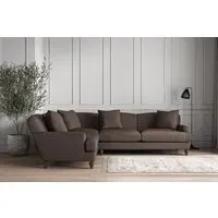 Deni Right Hand Corner Sofa Super Grand - Mocha, Recycled Cotton