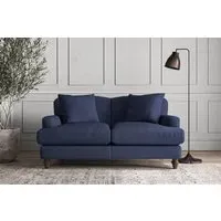 Deni Small Sofa - Navy, Recycled Cotton