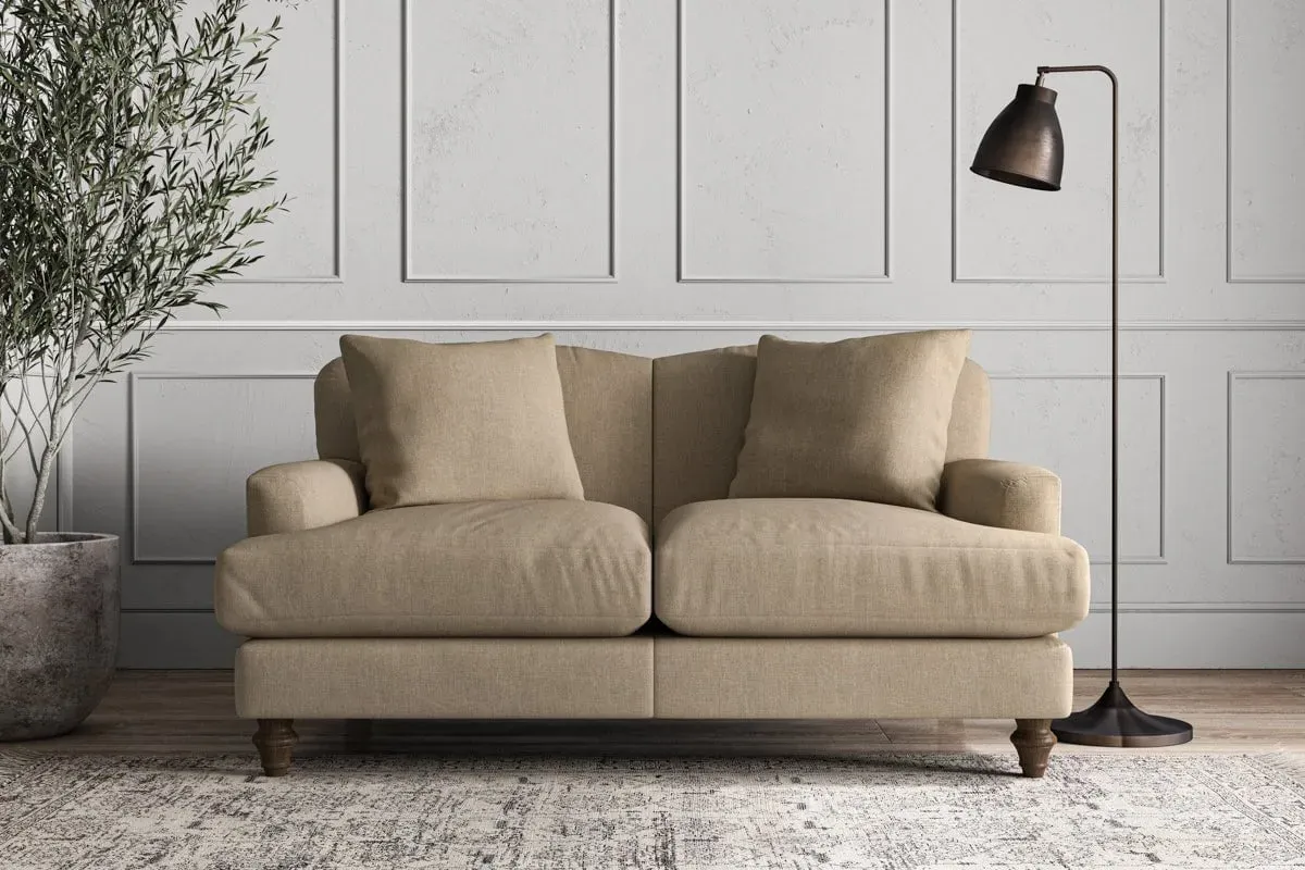 Deni Small Sofa - Pebble, Brera Linen