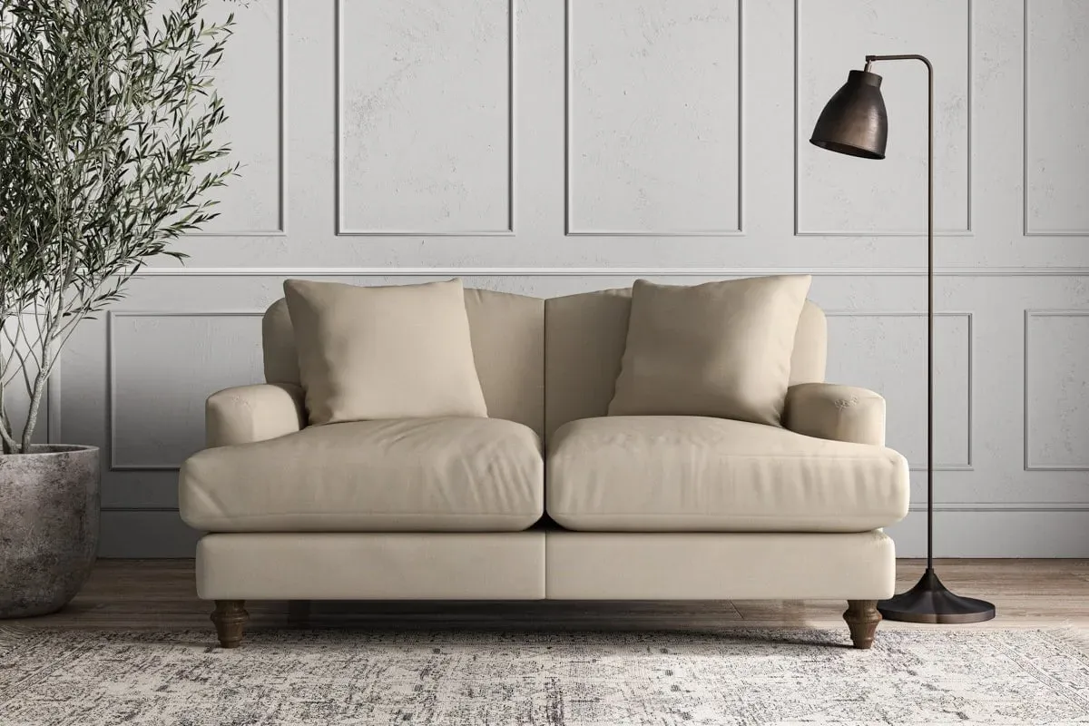 Deni Small Sofa - Stone, Recycled Cotton