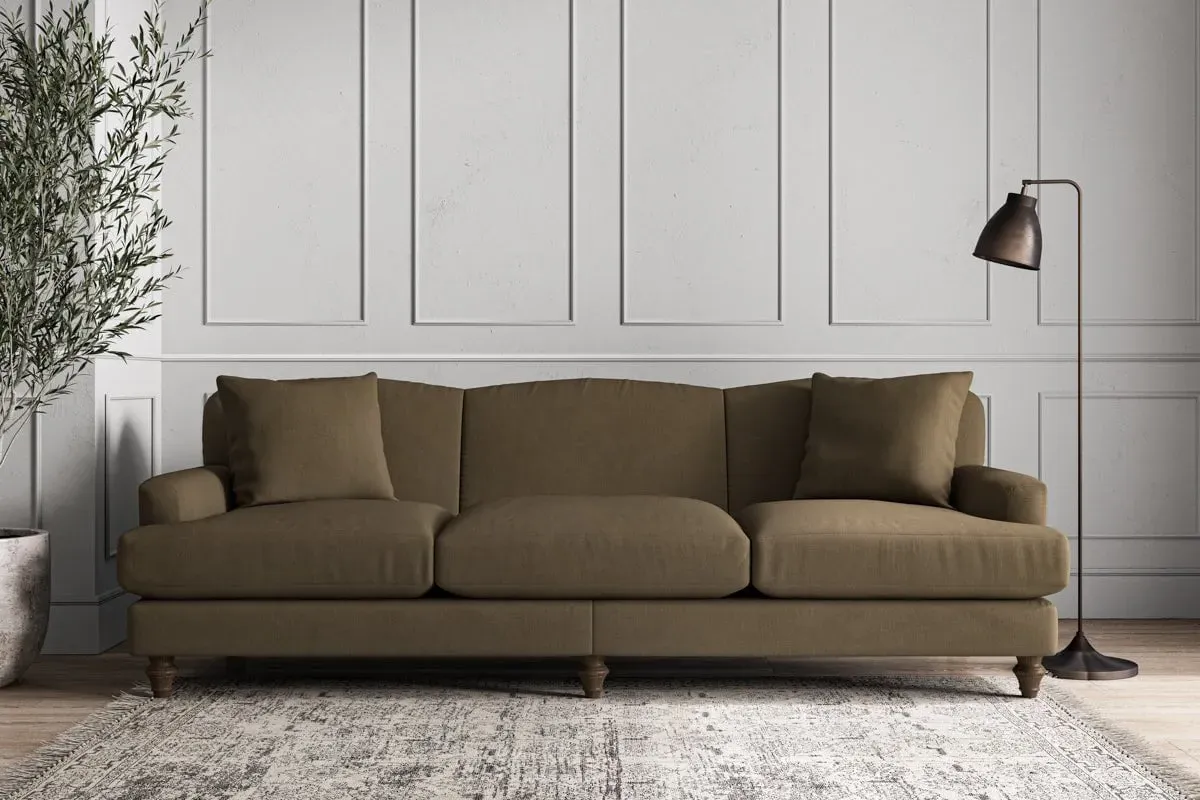 Deni Super Grand Sofa - Chestnut, Brera Linen