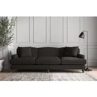 Deni Super Grand Sofa - Espresso, Brera Linen