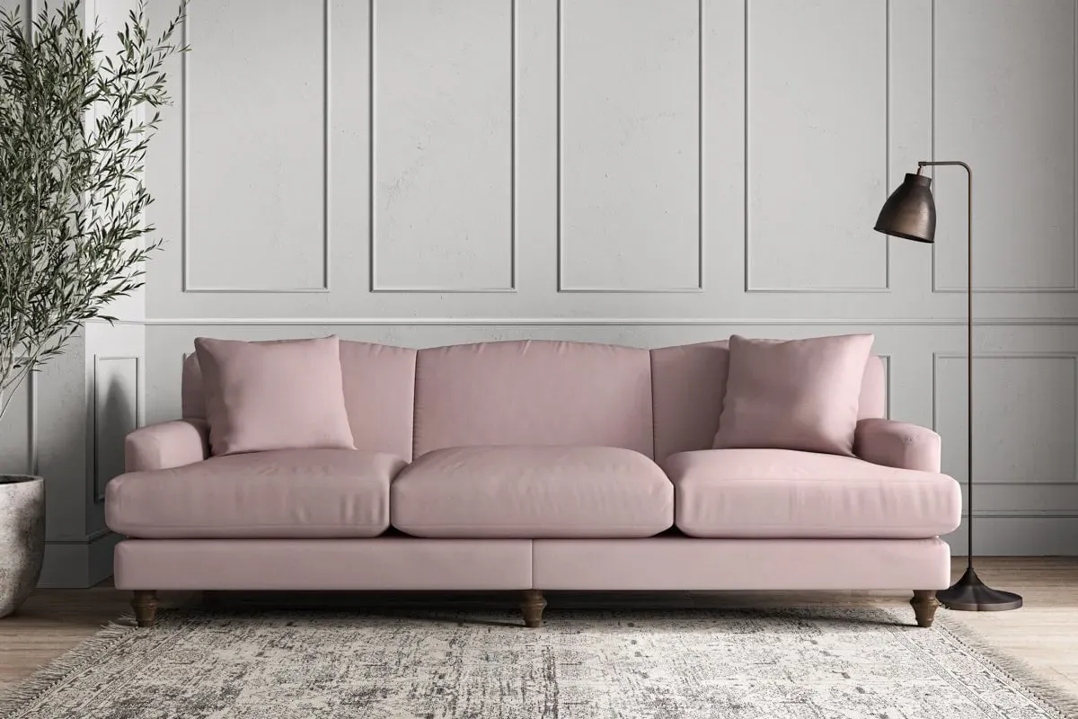Deni Super Grand Sofa - Lavender, Recycled Cotton