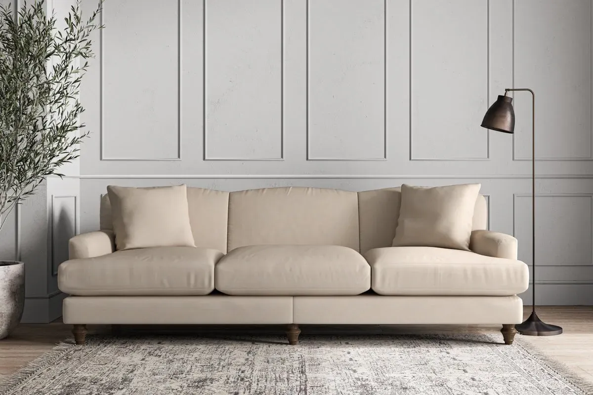 Deni Super Grand Sofa - Natural, Recycled Cotton