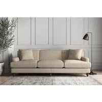 Deni Super Grand Sofa - Stone, Recycled Cotton